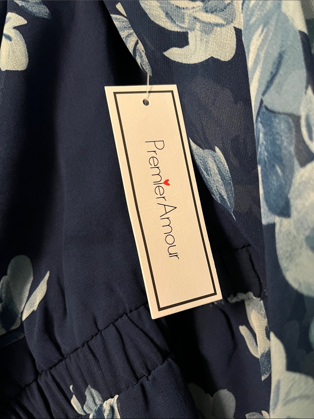 Premier Floral Navy and Light Blue Dress - Picture 2 of 8